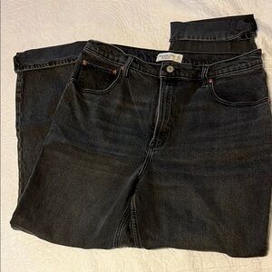Abercrombie & Fitch Charcoal High-Rise Jeans